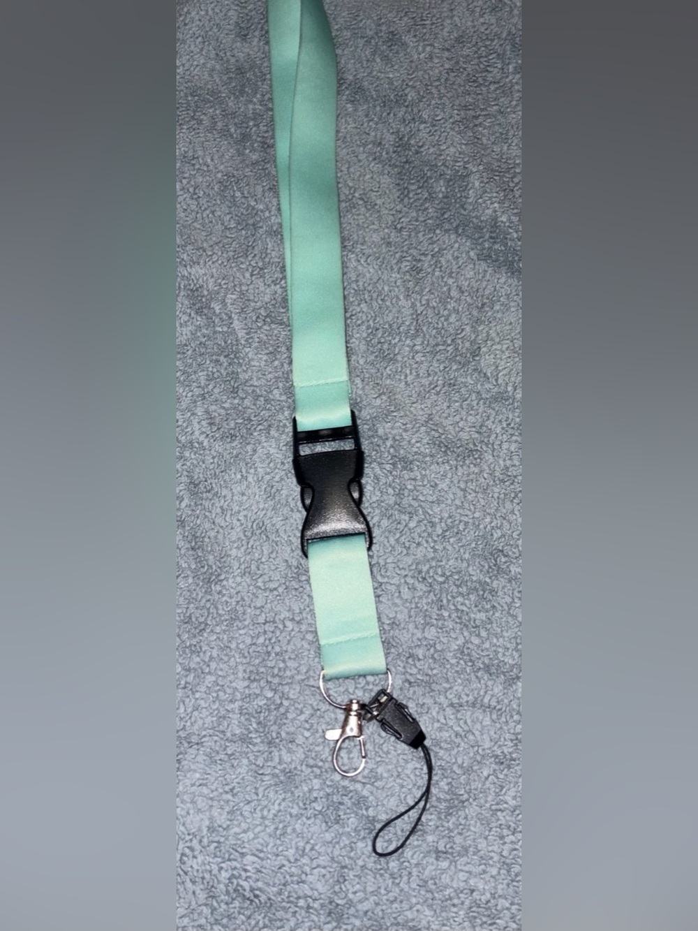Mint Green Breakaway Lanyard with Clip